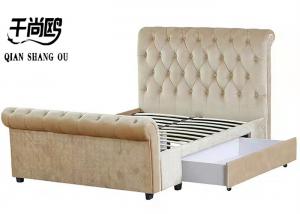 China Queen Bed Frames With Drawers King Size Queen on sale
