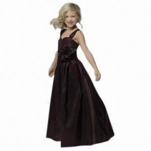 Quality Spaghetti Strap Taffeta Flower Girl Dress, Various Colors are Available wholesale