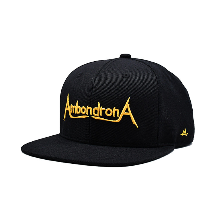 Quality Custom Flat Brim Snapback Hats Embroidery Flat Bill Baseball Cap wholesale