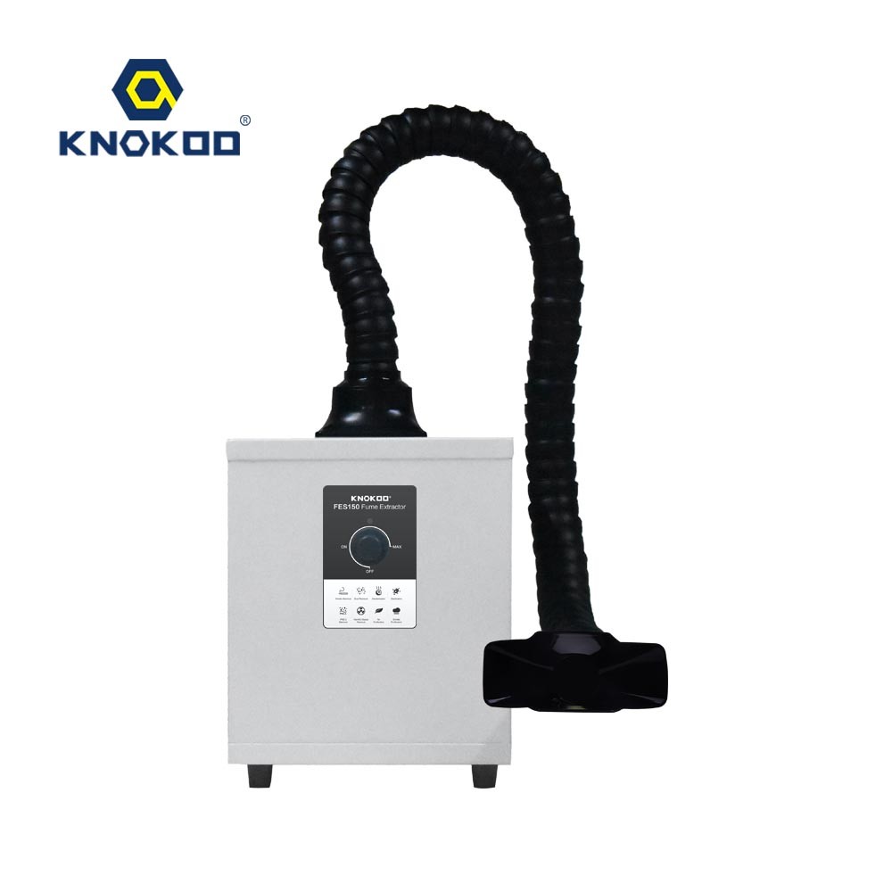 China KNOKOO 150W Knob Adjustment Mini Style Laser Marking Fume Extractor FES150 Single Channel Smoke filter Laser on sale