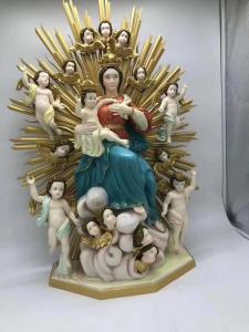 Quality Virgin Mary Statue 1200dpi Stereolithography 3D Printing Custom Hand Painting wholesale