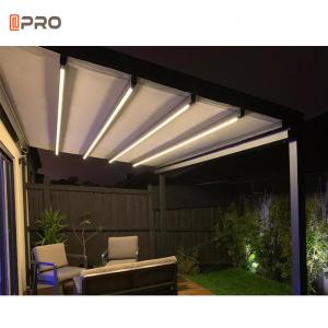 Quality Aluminum Electrical Patio Awning Windproof Waterproof Pergola Retractable Awning wholesale