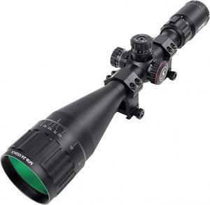 China Red Green Blue Three Color illuminated tactical Reticle Riflescope 6-24x50mm on sale
