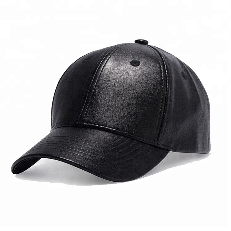 Quality Pu Leather Curved Sports Dad Hats Unisex Customized Size / Color / Design wholesale