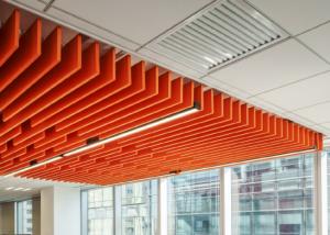 Quality Recycled Material Acoustic Ceiling Baffles Sound Absorbing Baffles 1200mm*330mm wholesale