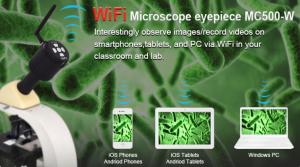 China WiFi and USB digital microscope camera 5.0mega pixels 720p HD video amanda@ostec.com.cn on sale