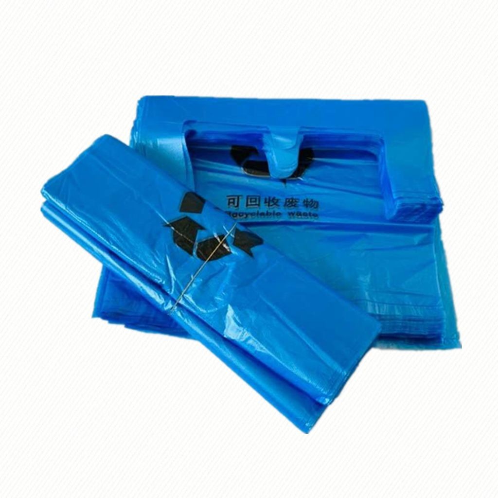Quality Blue Medical Biohazard Waste Bags Flat Opening For Garbage Packaging ISO14001 wholesale