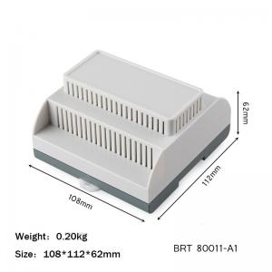 Quality 108*112*62mm PLC Box Din Rail Mounting Enclosure With UL94 V0 Fire Resistant wholesale