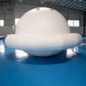 Quality 0.9mm Double Layer PVC Fabric Inflatable Saturn Rocker For Adult Used In Lake wholesale