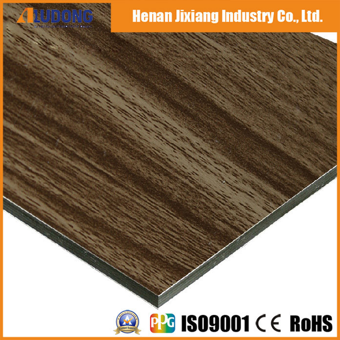 Quality Interior Curtain Wall Fireproof Wooden ACP Composite Panel wholesale