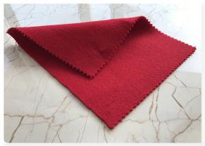 China Light Red Wool Fabric Soft Comfortable , Double Faced Wool Crepe Dress Fabric 70w 720g on sale