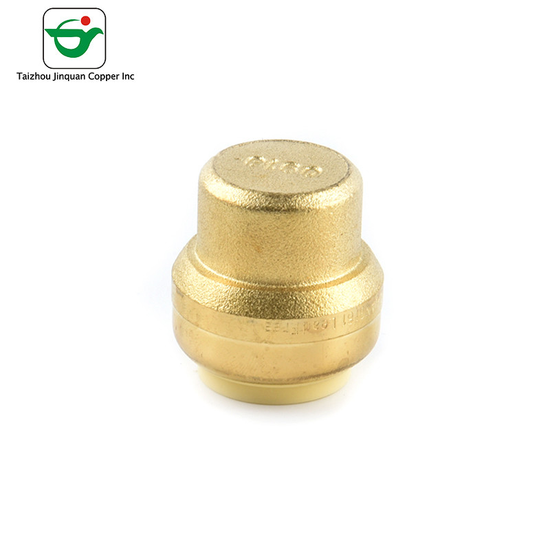 China Plumbing Brass Tube End Caps 1/2 Inch Push Fit Pipe Fittings for sale