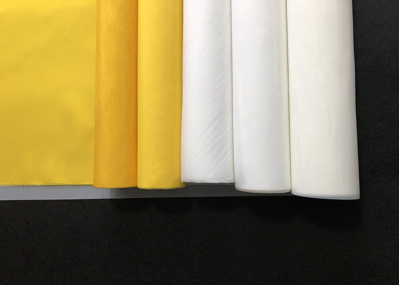 Quality 32t -100 Polyester Monofilament Silk Screen Printing Mesh Fabric Yellow White Color wholesale