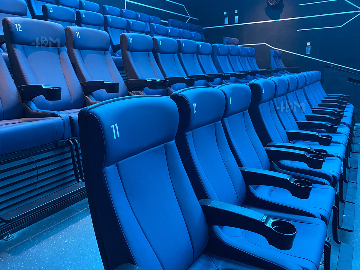 Quality Modern 4D Cinema Motion Seats Leather Chair Pneumatic / Electronic Effects wholesale