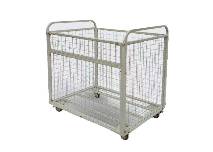 Quality Metal Mobile Q235 Foldable Mesh Container Acid Resistance Butterfly Cage wholesale