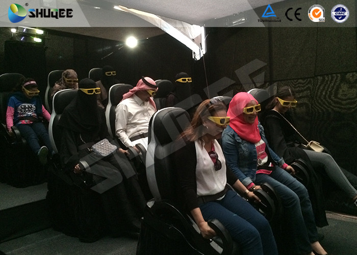 Quality Motion Cinema 5D Simulation System Customized Size 7100 X 3100 X 3000 Mm 9 Seats wholesale