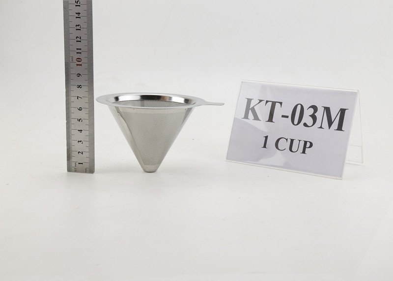 Quality 1 Cups Stainless Pour Over Coffee Dripper For Osaka , Logo Customized wholesale