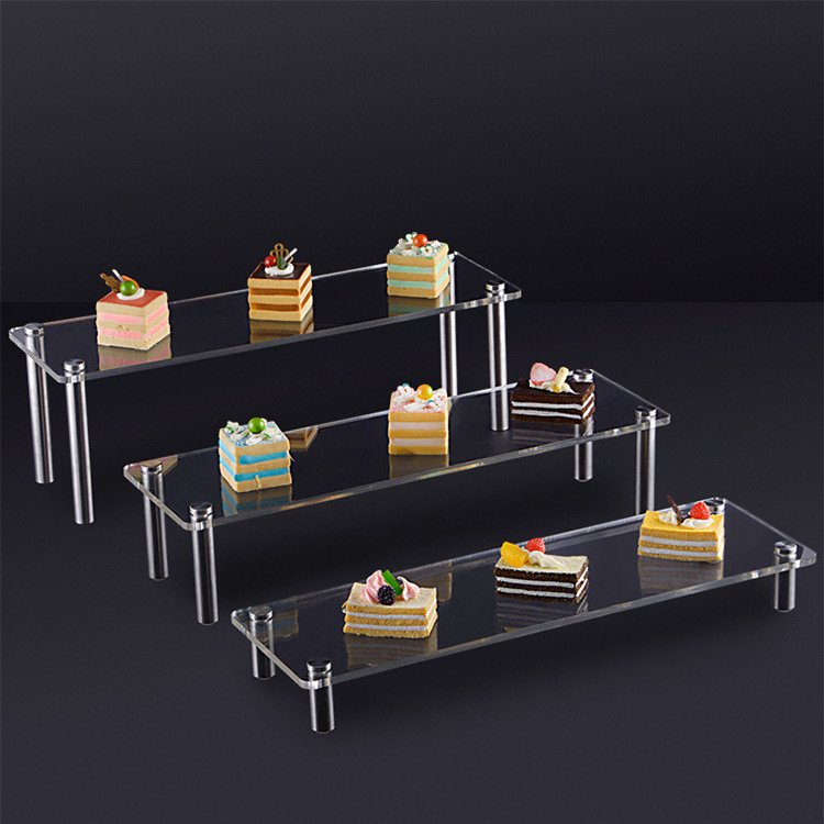 Quality RoHS Certificated 3 Tiers Acrylic Dessert Display wholesale