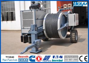 China Conductor OPGW ADSS Cable Stringing Equipment / Hydraulic Power Line Tensioner 9 Ton 2x45kN on sale