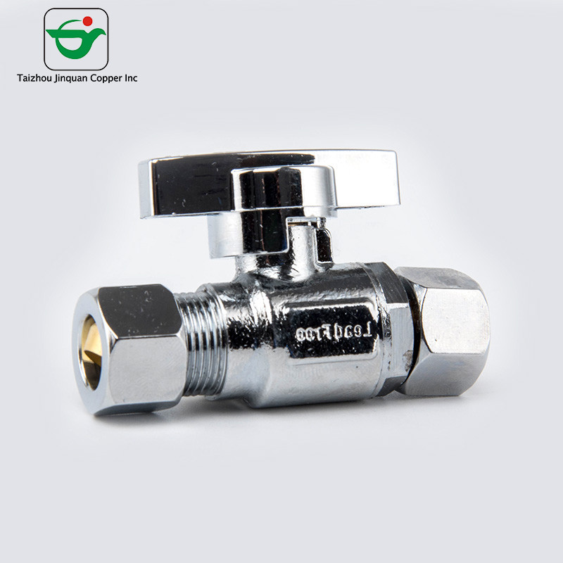 Normal Temperature 3/8''X3/8" Copper FEM Threaded Angle Stop Valve for sale