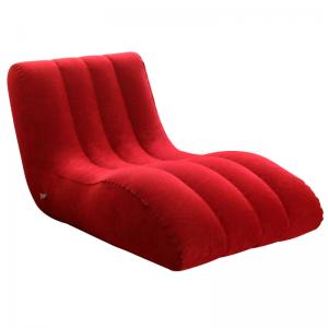 Quality Beautiful design Red inflatable flocked air Sofa wholesale