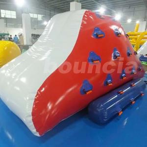 Quality Red Inflatable Iceberg With 2 Sides Climbing For Swimming Pool wholesale
