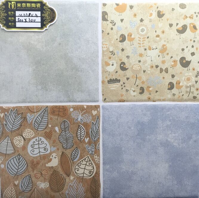 Quality Ceramic 300x300mm Multicolor Low Water Absorption Ink-jet printing Glazed Rustic Tiles wholesale