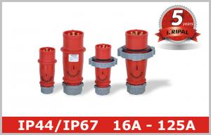 China Single Phase Inverter Industrial Power Plug Sockets 380V 415V 3P+E 3P+N+E on sale