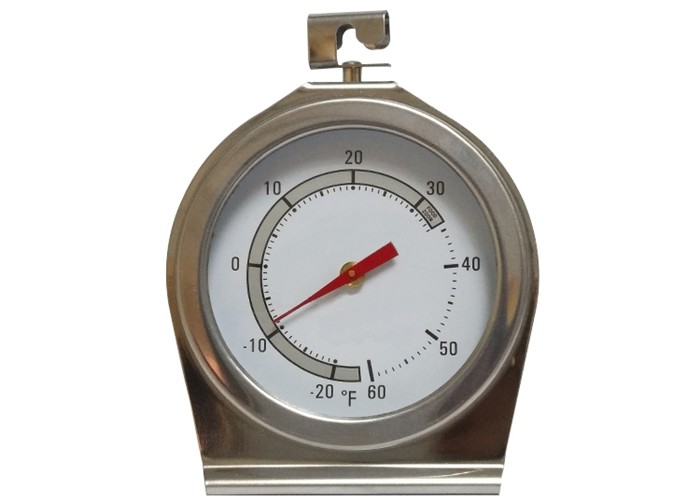 Instant Read Fahrenheit Refrigerator Freezer Thermometer With Heavy Duty Stainless Steel Casing
