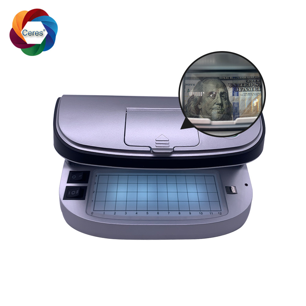 China Watermark UV Offset Printing Material Magnetic Counterfeit Money Detector Machine on sale