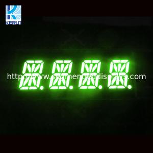 China ROHS SGS 16 Segment Alphanumeric LED Display 4 Digit Blue Green Color on sale