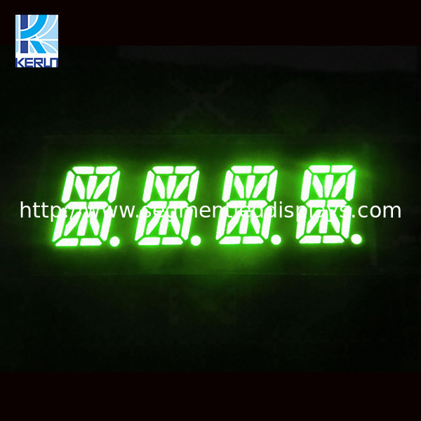 Buy cheap ROHS SGS 16 Segment Alphanumeric LED Display 4 Digit Blue Green Color from wholesalers
