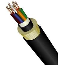 China Aerial ADSS Optical Cable / 48 Core Single Mode Fiber Optic Cable For Office Communication on sale