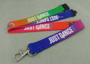 Quality Heat Transfer Printing Tubular Lanyard With Safety Breakaway Plastic Clip wholesale