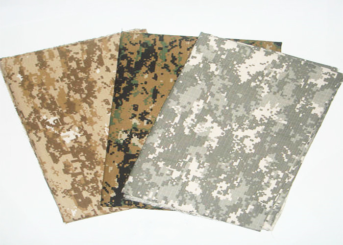 China Camouflage Print Fabric Fire Retardant Antistatic For Military Uniform on sale