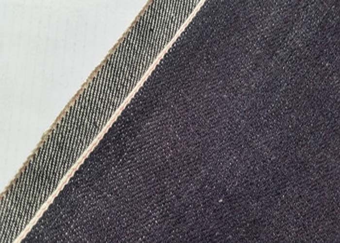 Quality 32 Inches Cotton Black Denim Fabric , Lady Dresses Colored Denim Fabric wholesale