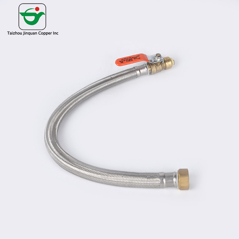 OEM Flexible 10 Bar Pressure Brass Hose With Ball Valve for sale