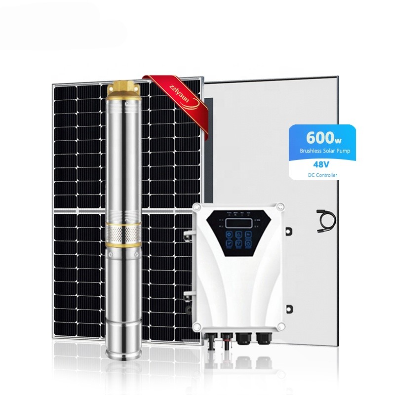 China Wholesale dc submersible swimming pool solar pumping system kit deep well solar water pump with solar panel on sale