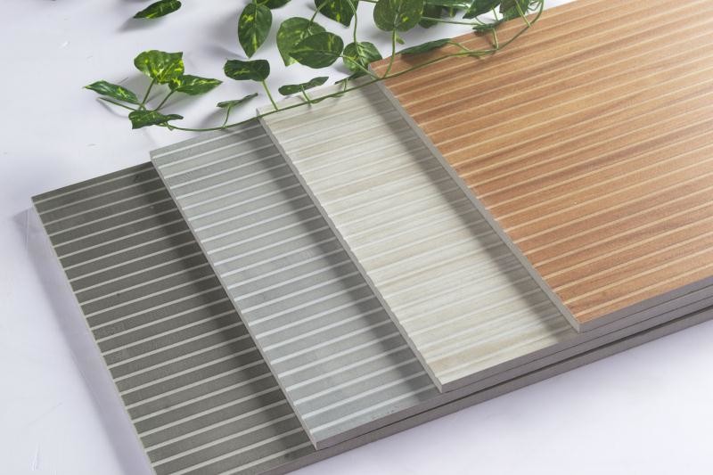 Quality Wooden Strip Porcelain Ceramic Wall Tile For Bar , Hotel Energy - Saving wholesale