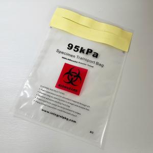 Quality UN3373 Exempt 95kPa Biohazard Bag Spicemen Packing wholesale