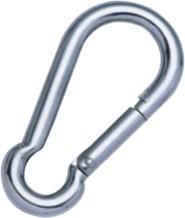 China Simplex  Snap hook Stainless Steel Spring Snap Hook Carabiner Steel Carabiner Hooks on sale