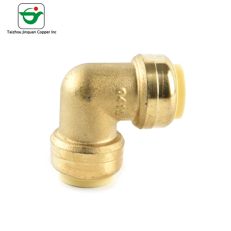China NBR Seal 11/4''X11/4'' 90 Degree Hose Elbow Copper Push Fit Fittings for sale