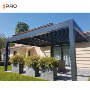 Quality Motorised Outdoor Gazebo Modern Aluminium Louvre Roof Bioclimatic Pergola wholesale