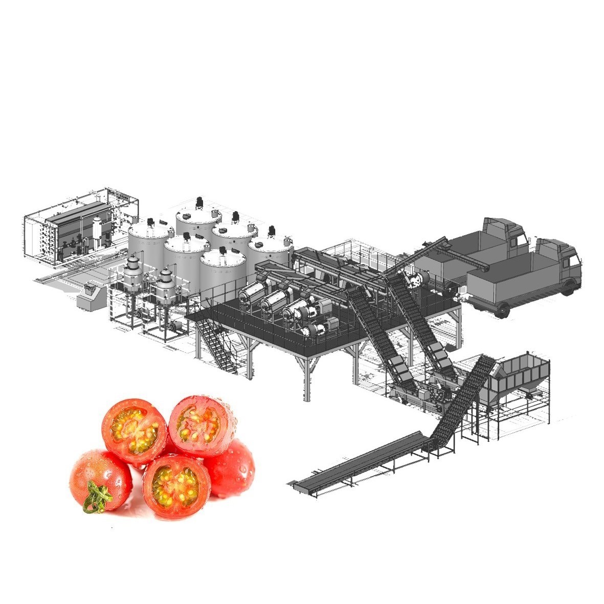 Quality Energy Saving Type Tomato Processing Line For Jam Making wholesale