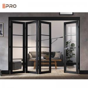 Quality Exterior Aluminum Patio Sliding Bi Folding Door Waterproof Customized wholesale