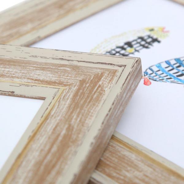 customised logo creative design personalized square wall wholesale wood picture photo frame set