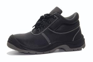 Quality PU Injection Outsole Genuine Leather Work Shoes / Steel Toe Work Shoes wholesale