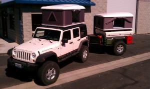Quality CE Approved Hard Shell Roof Top Tent , Jeep Wrangler Tents For Camping wholesale