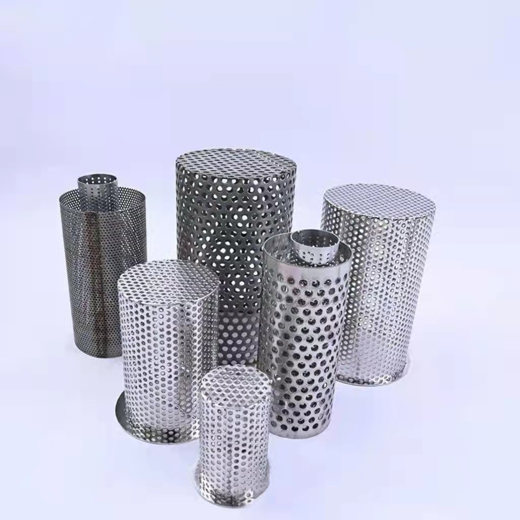 Quality 304 Stainless Steel Filter Cartridge High Efficiency Round Hole Deep Processing wholesale