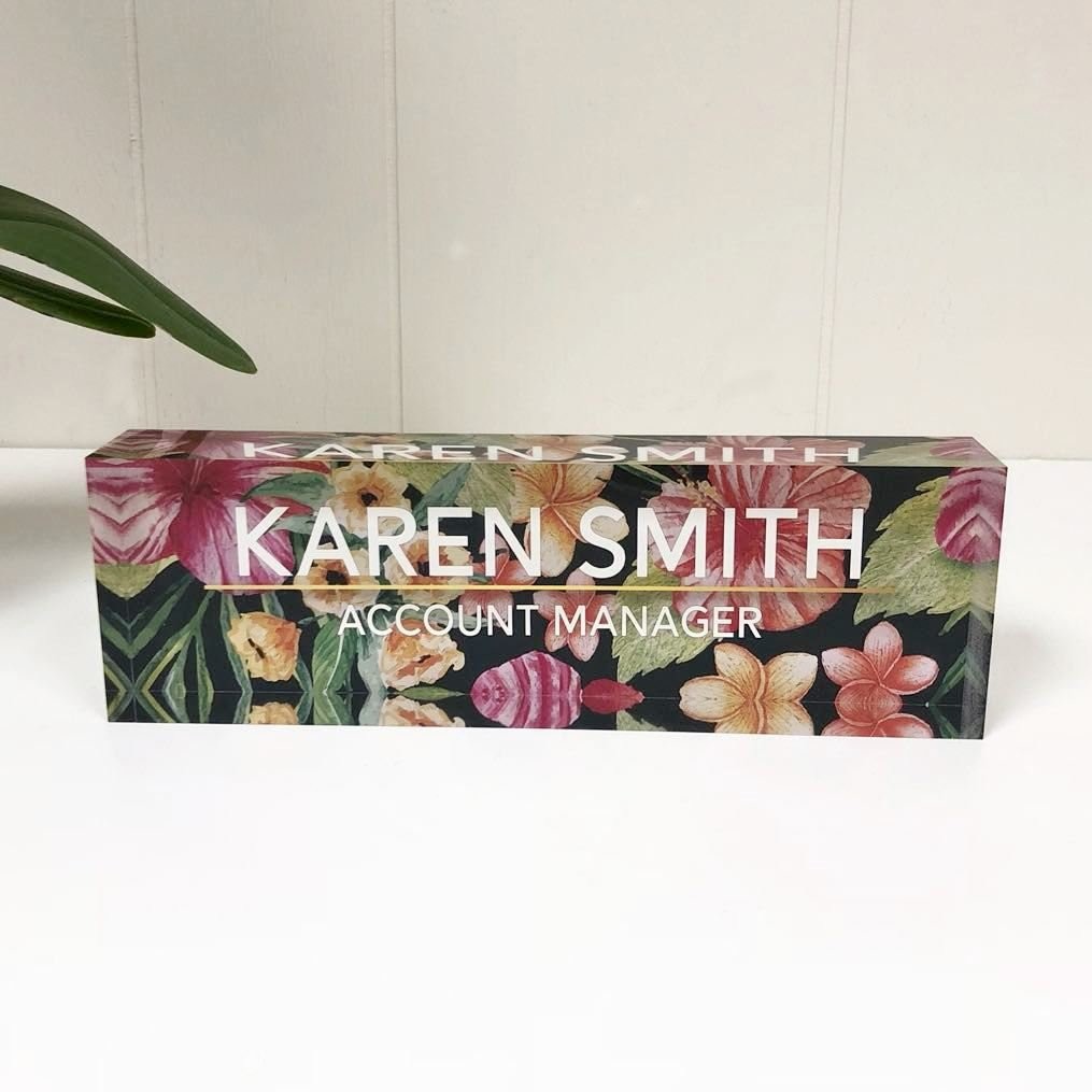 Quality Desk Decor Acrylic Name Plate For Office With Premium 3D Look wholesale
